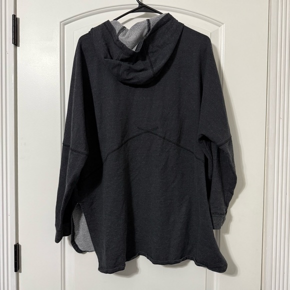 The North Face 3/4 Sleeve Hoodie Shirt Women’s Size Large Black Gray - Picture 6 of 6